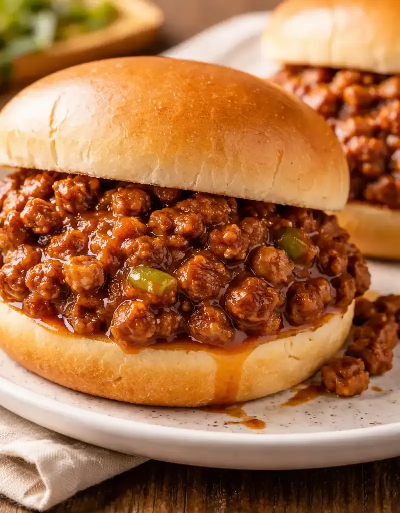 Classic Homemade Sloppy Joes prepared dish