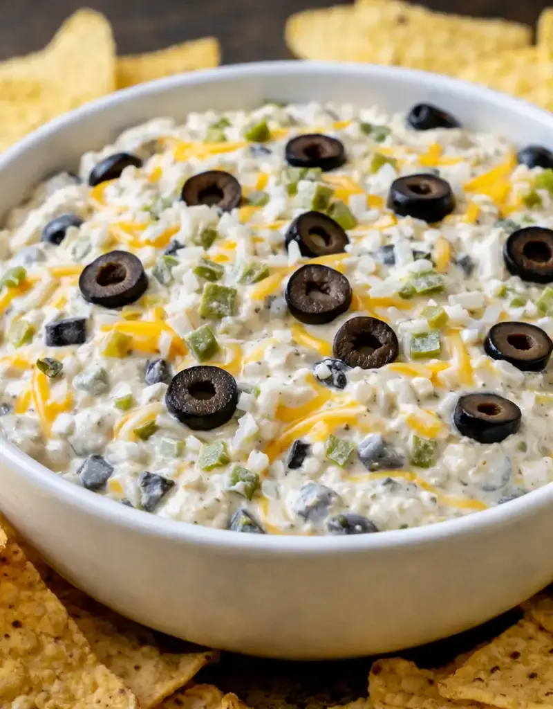 Fiesta Ranch Green Chile Dip prepared dish