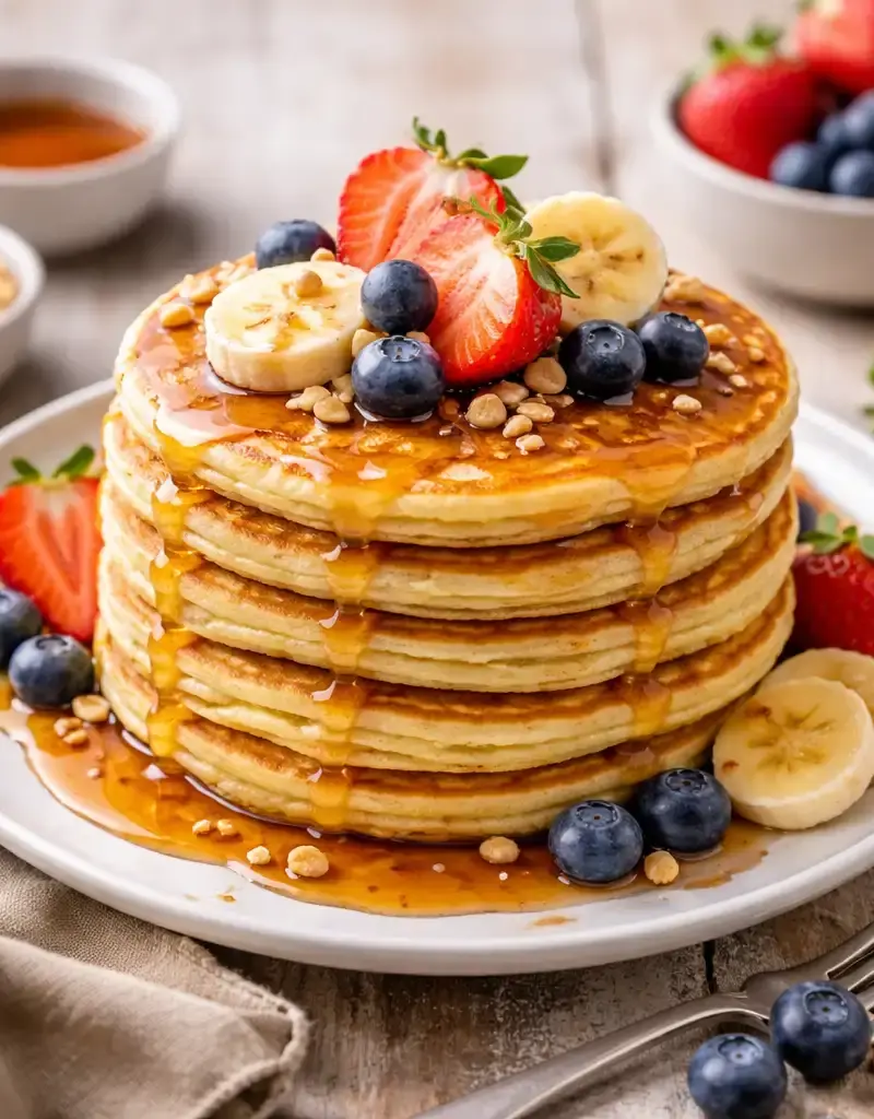 Quick Vegan Pancakes prepared dish