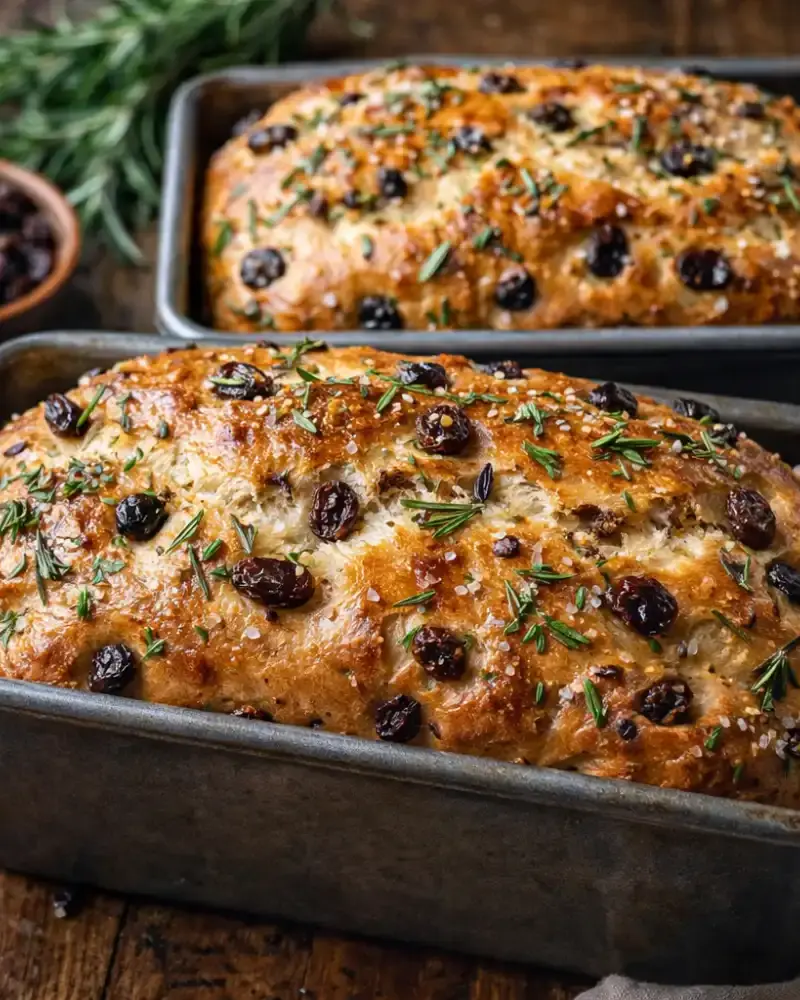 Rosemary Raisin Bread prepared dish