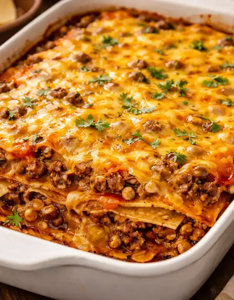 Black-Eyed Peas Oklahoma Casserole prepared dish