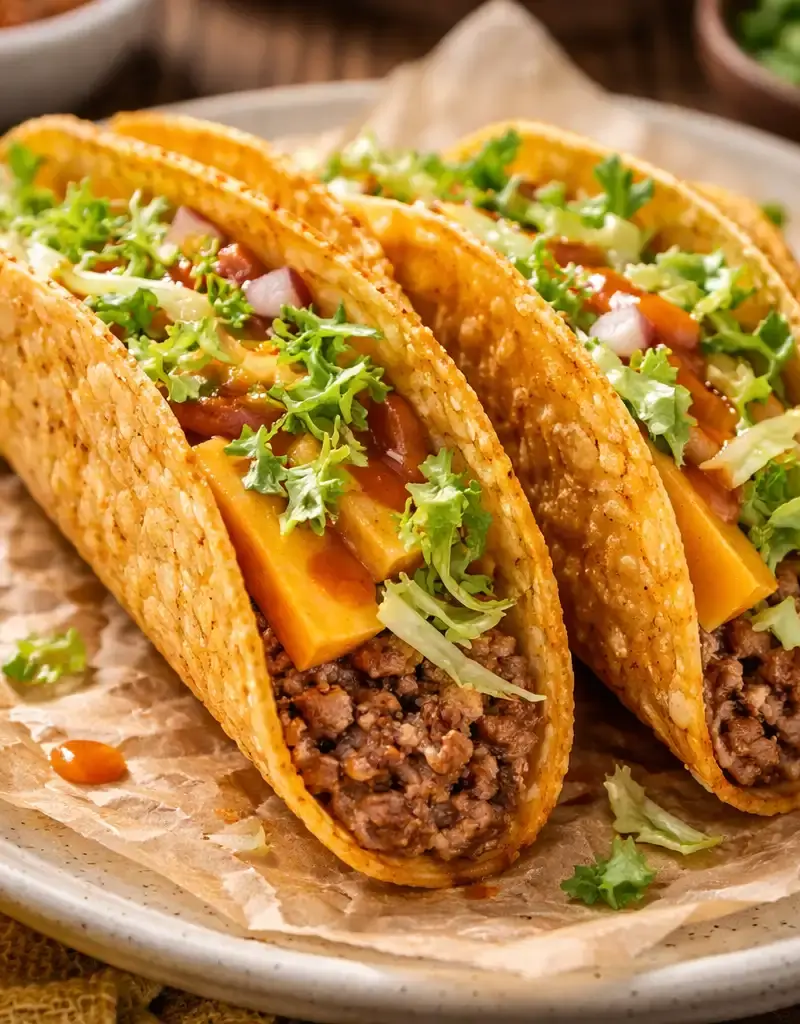 Copycat Jack in the Box-Style Tacos prepared dish