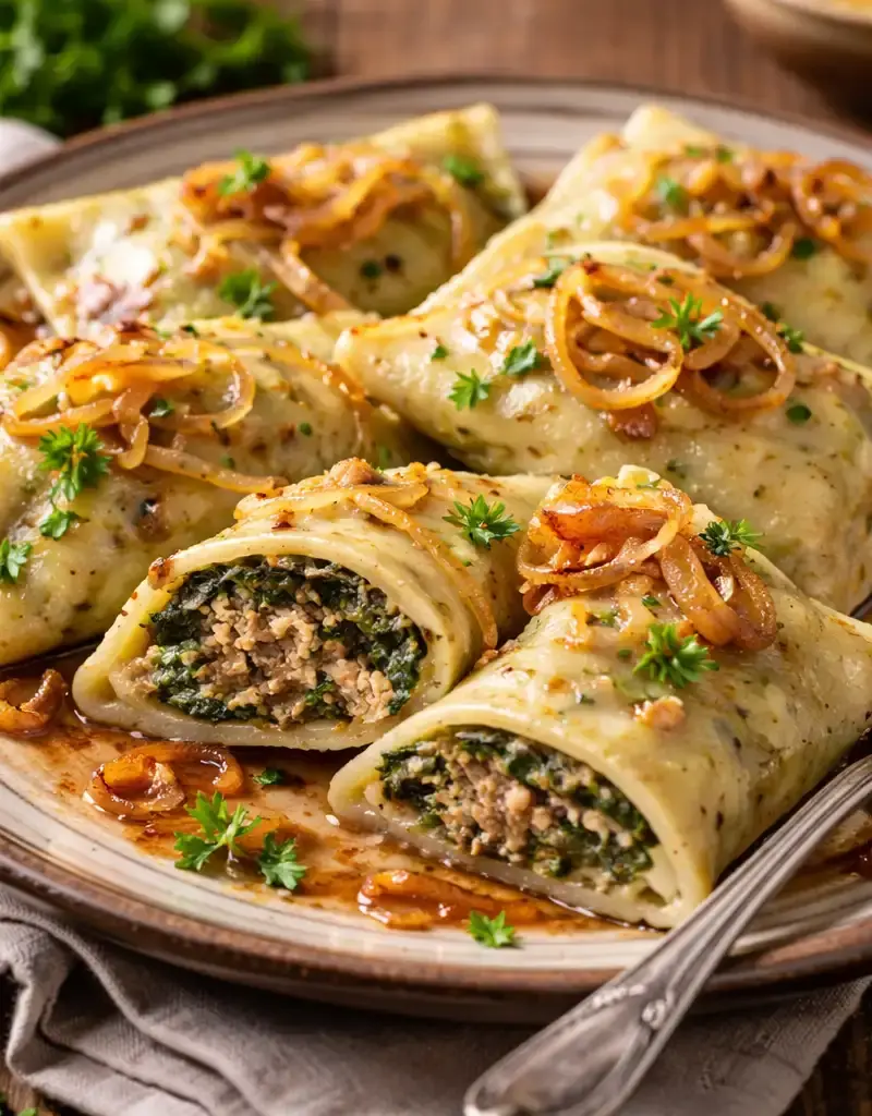 Swabian Maultaschen prepared dish