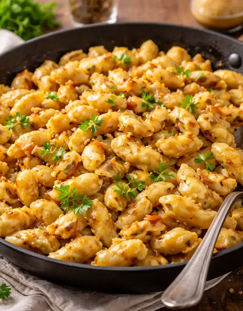 Classic German Spaetzle prepared dish