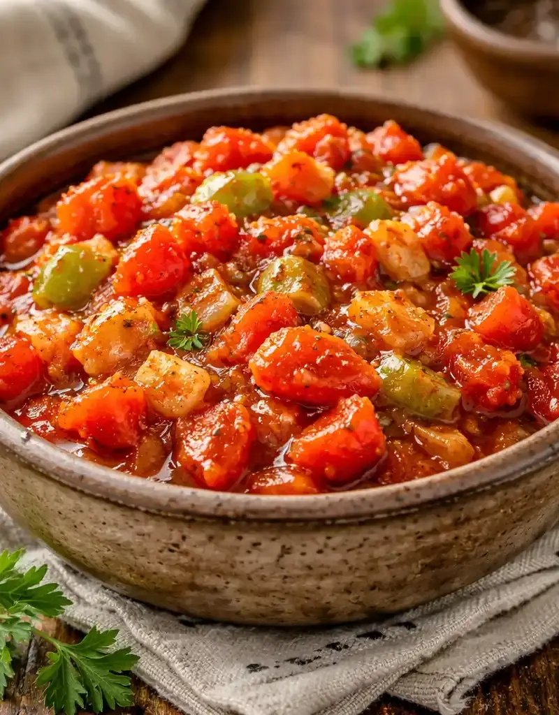 German Sweet Spiced Tomatoes prepared dish