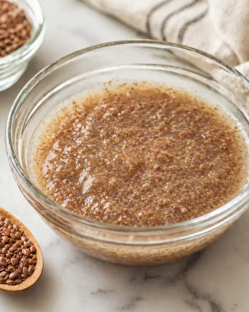 Homemade Flax Egg Substitute prepared dish