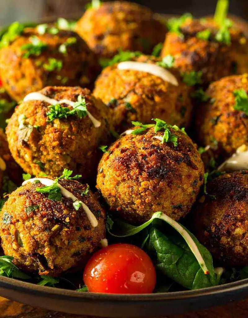 Falafel prepared dish
