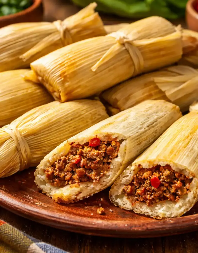 Beef Tamales prepared dish