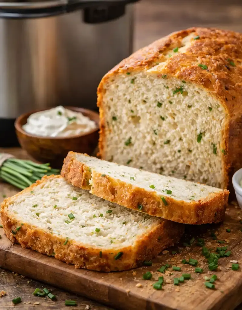 Sour Cream Chive Bread prepared dish