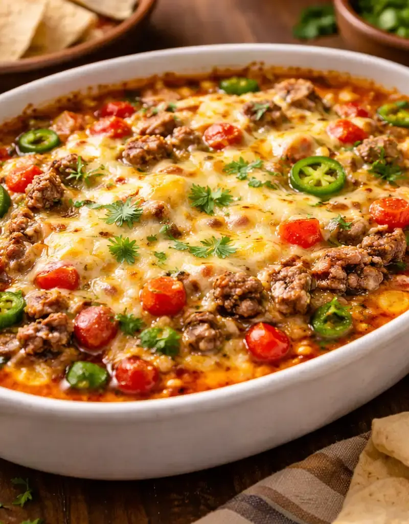 Mexican Flaming Cheese prepared dish