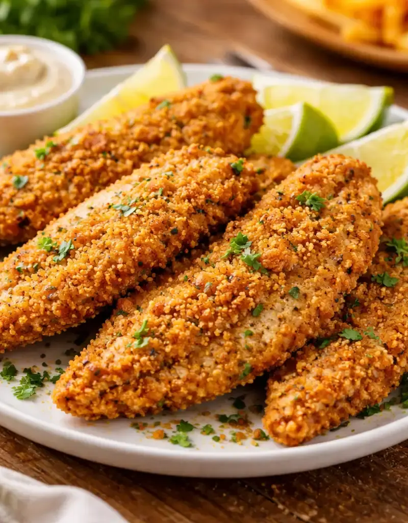 Caribbean Fried Flying Fish prepared dish