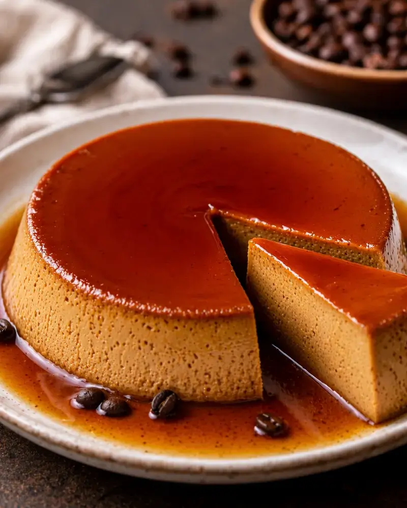 Flan de Café prepared dish