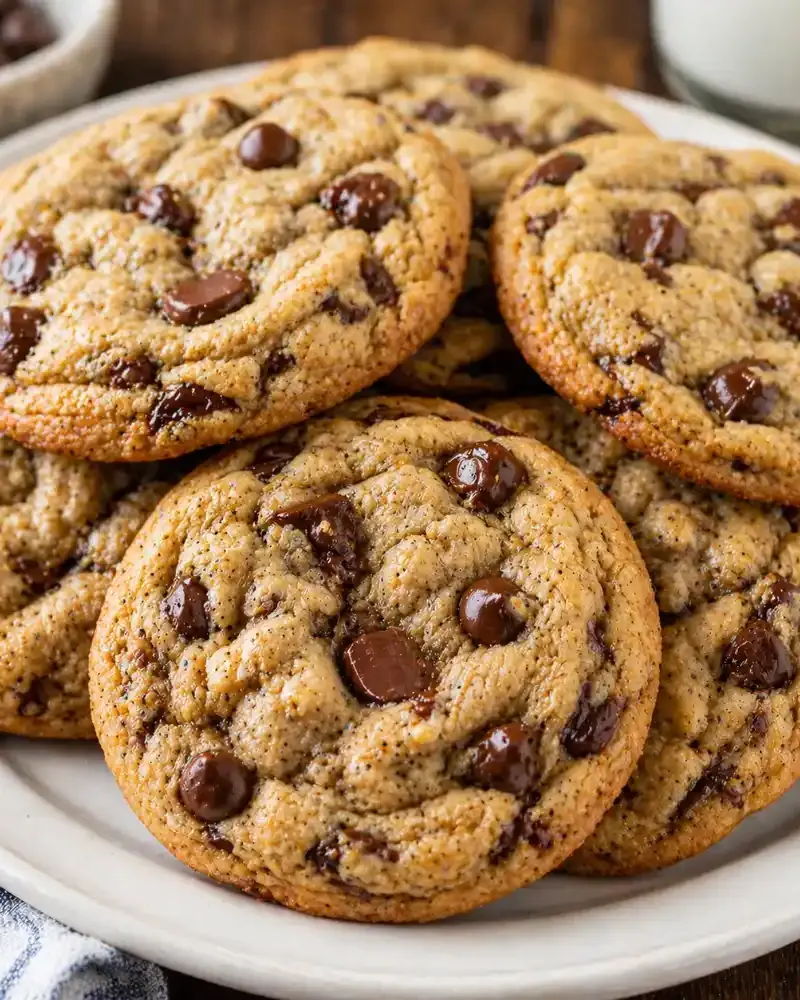 Chewy Chocolate Chip Cookies prepared dish