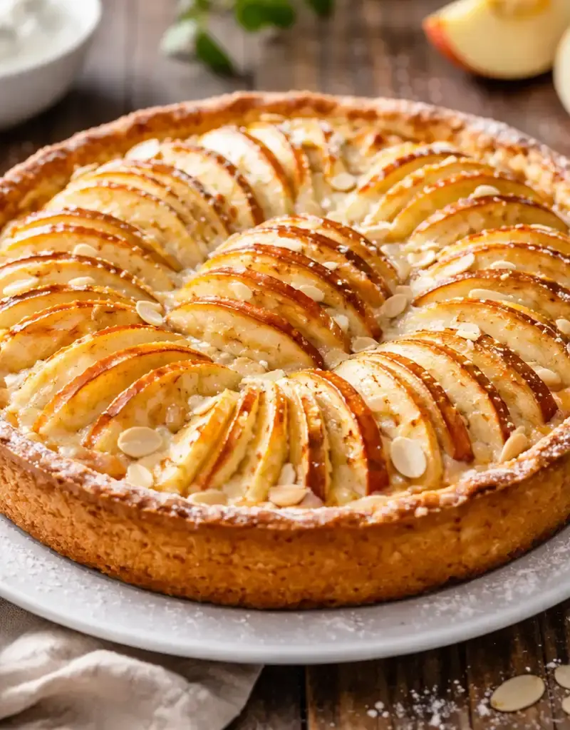 German Apple Tart (Apfel Tarte) prepared dish