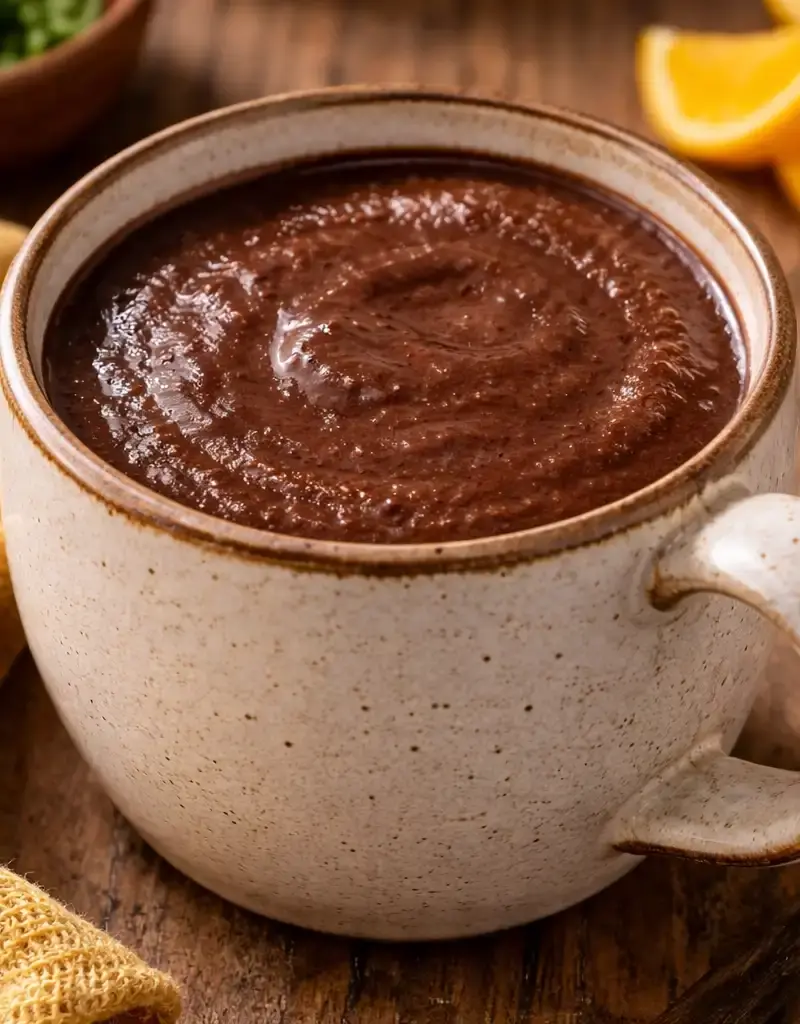 Classic Spanish Hot Chocolate prepared dish