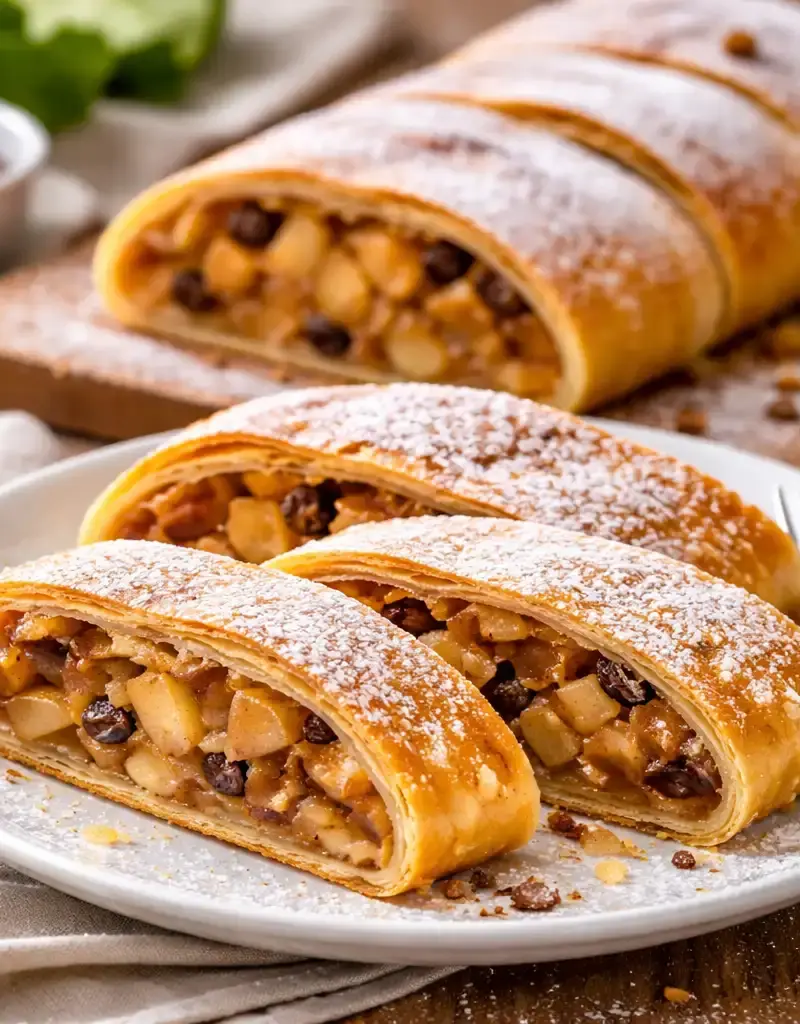 Classic Apple Strudel prepared dish