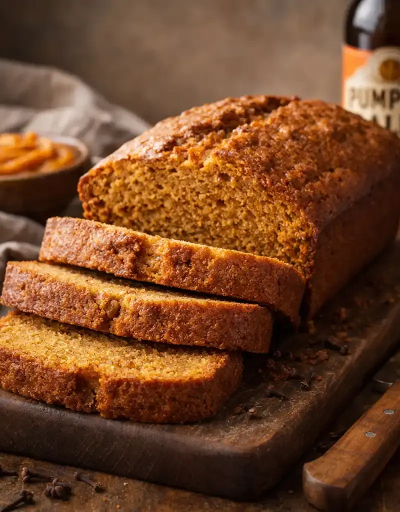 Pumpkin Ale Bread prepared dish
