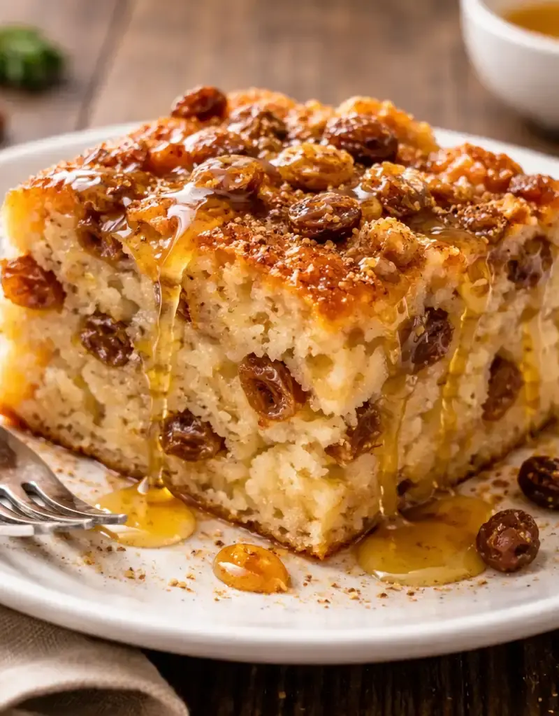 West Indian Bread Pudding prepared dish