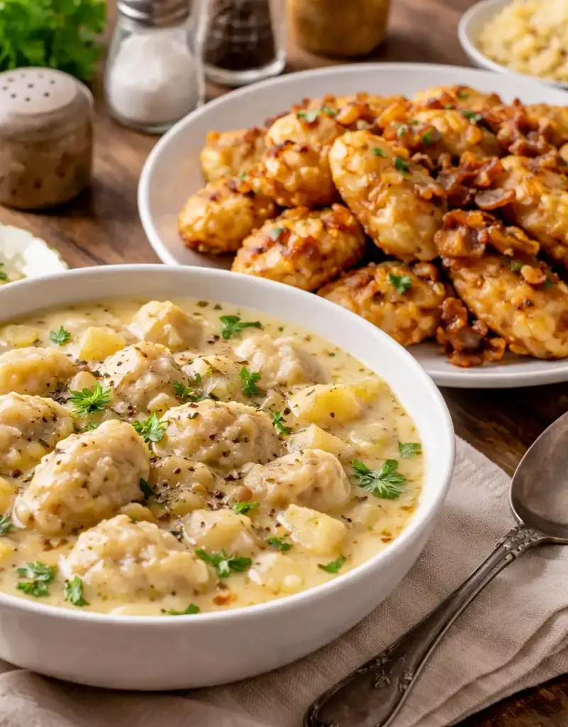 Old Country German Dumplings (Two Ways) prepared dish