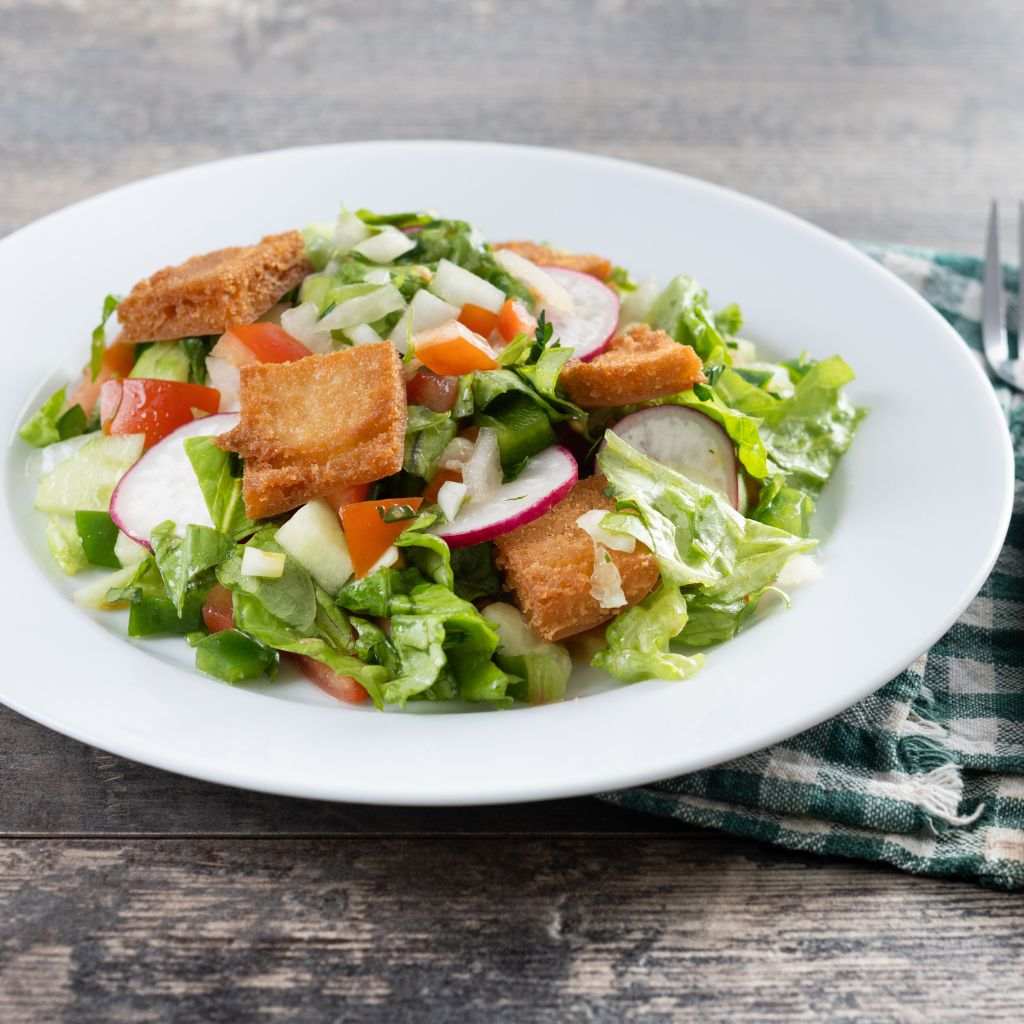 Fattoush Salad prepared dish