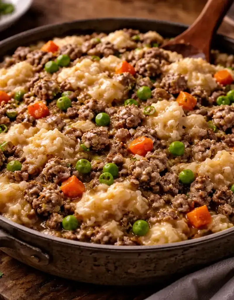 Hearty Beef and Potato Hash prepared dish