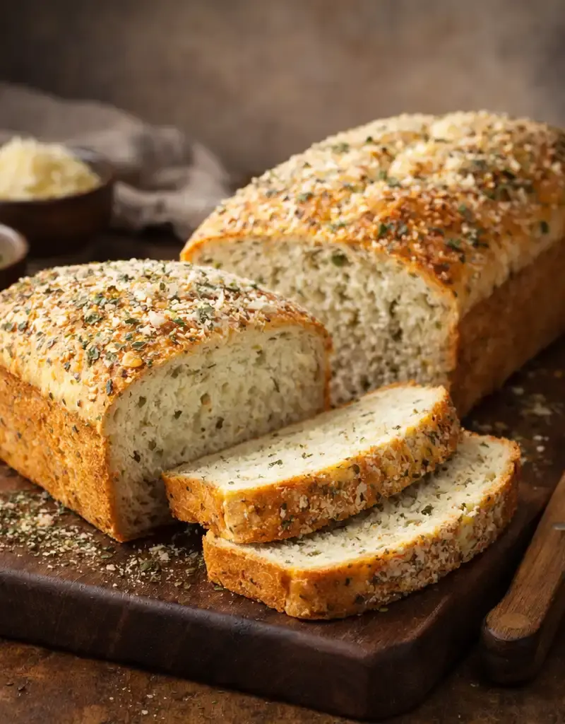 Parmesan Herb Bread prepared dish