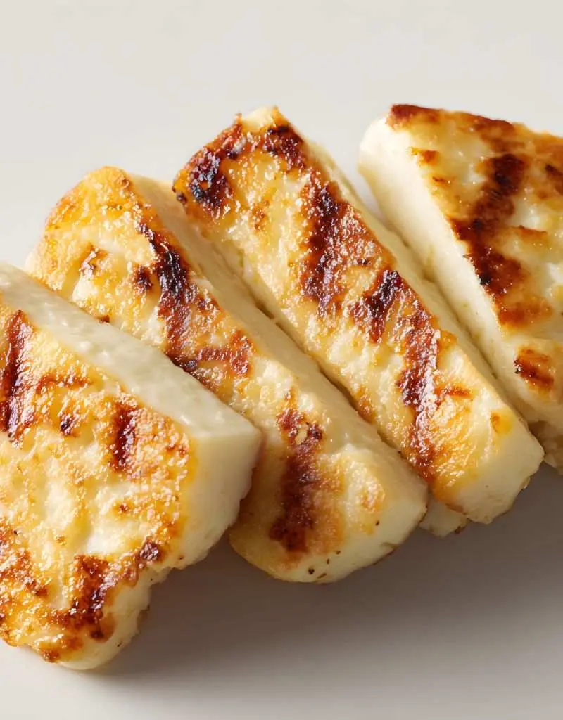 Grilled Halloumi Appetizer Salad prepared dish
