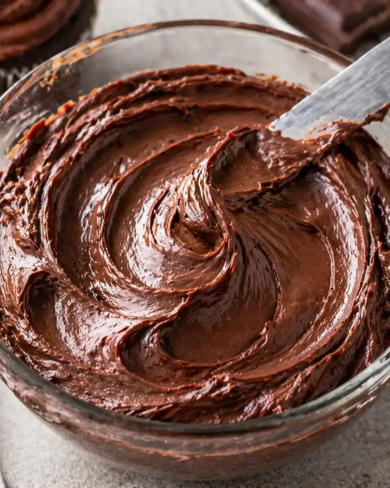 Extra Creamy Chocolate Buttercream Icing prepared dish