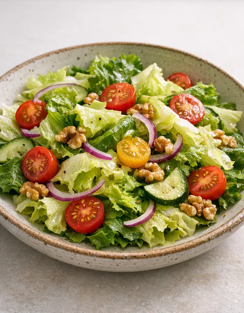 Escarole Salad With Champagne Vinaigrette prepared dish