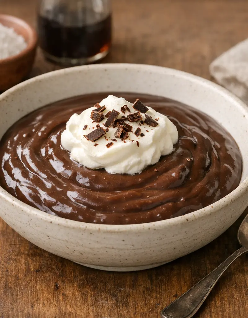 Italian Chocolate Pudding prepared dish
