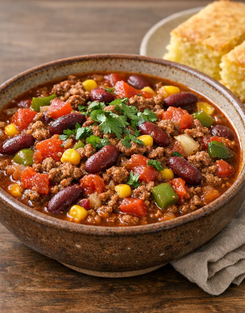 Santa Fe Style Chili prepared dish