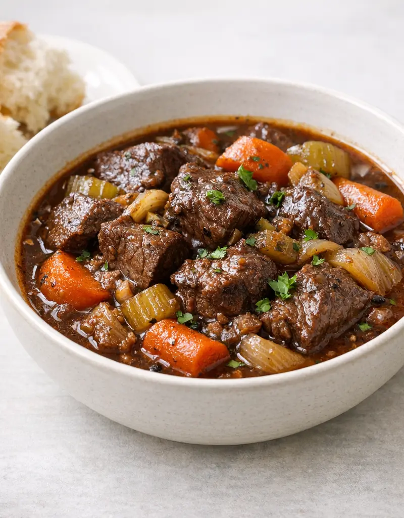Provençal Beef Daube prepared dish