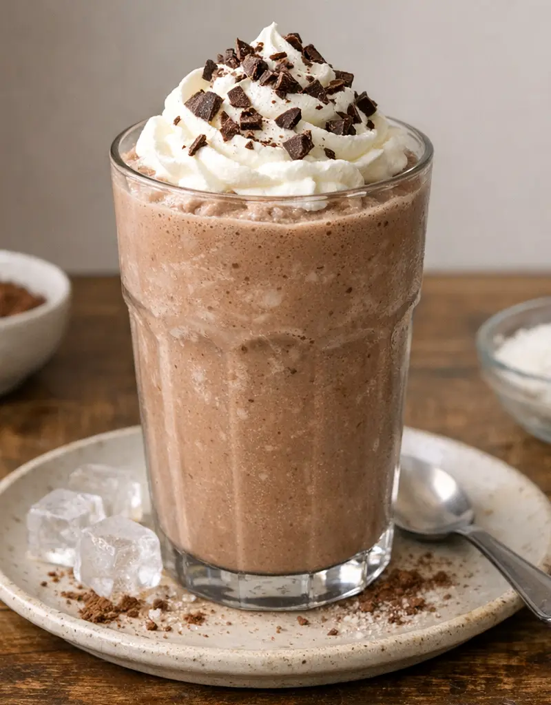 Chocolate Vanilla Frosty prepared dish