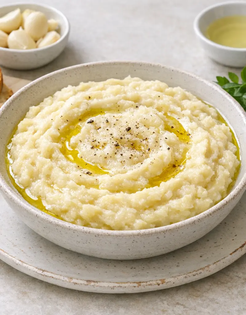 Garlic Potato Skordalia prepared dish