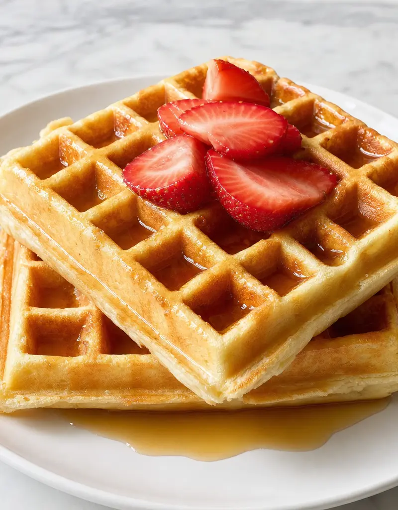Classic Belgian Waffles prepared dish