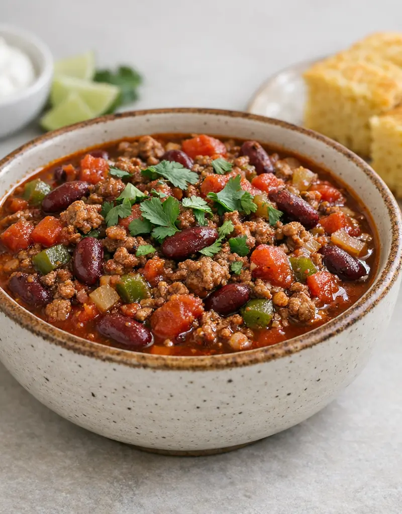 Classic Chili Con Carne prepared dish