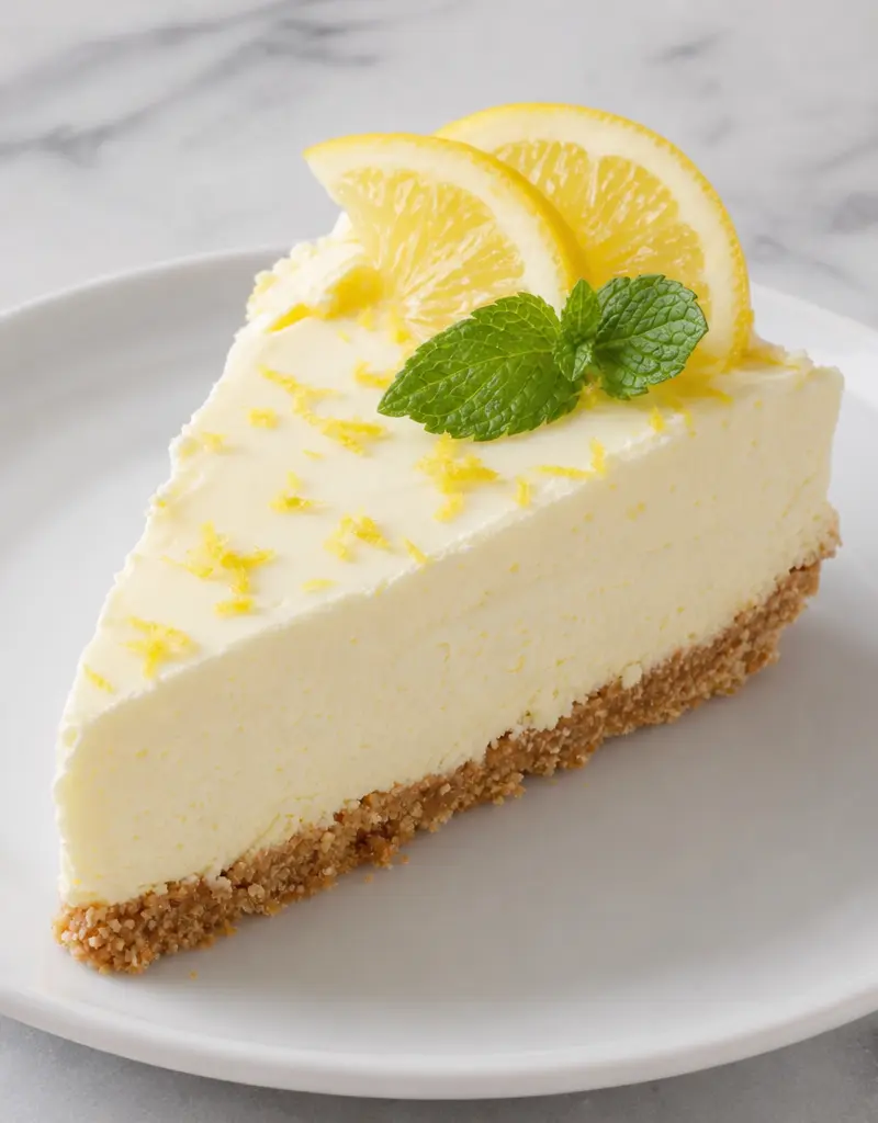 Frozen Lemon Torte prepared dish