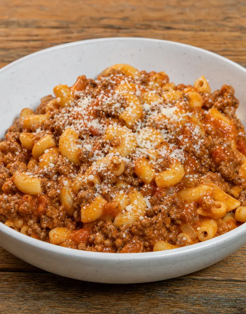 Beefaroni with Ground Beef and Pasta prepared dish