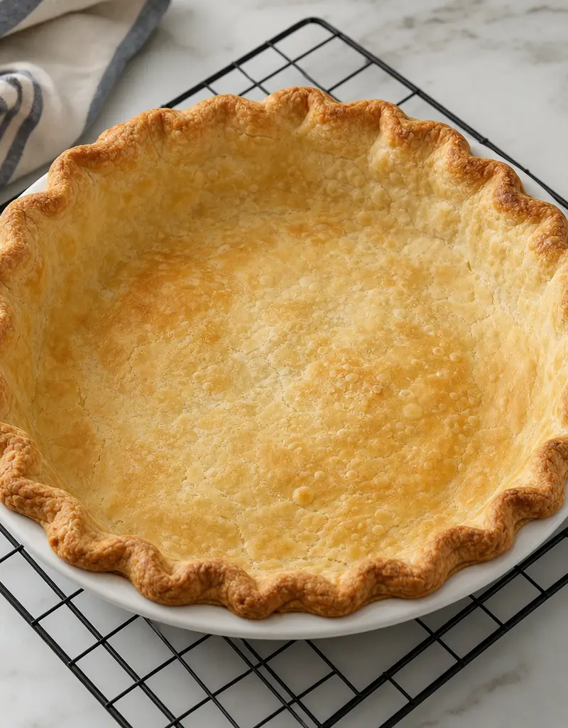 Flaky Oil Pie Crust prepared dish