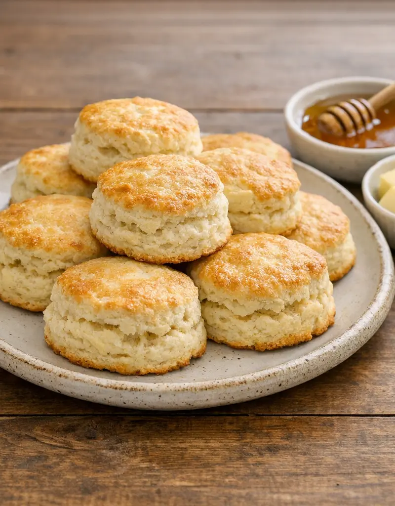 Yogurt Cream Biscuits prepared dish