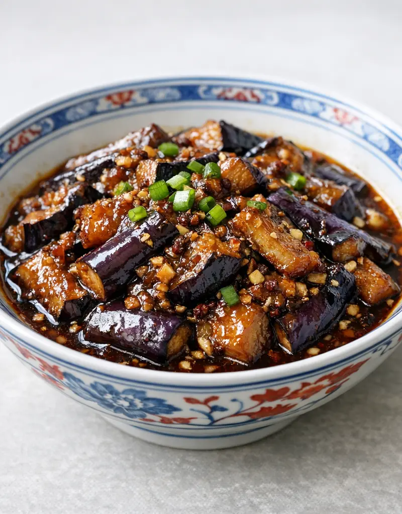 Szechuan Eggplant Stir-fry prepared dish