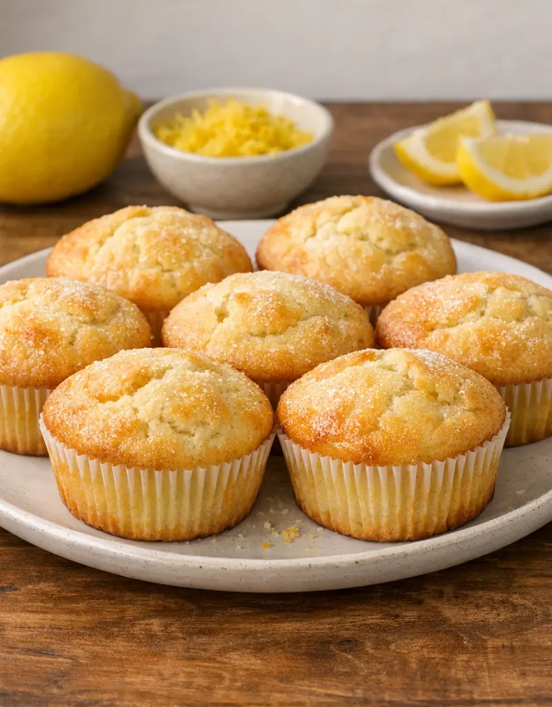 Lemon Muffins prepared dish