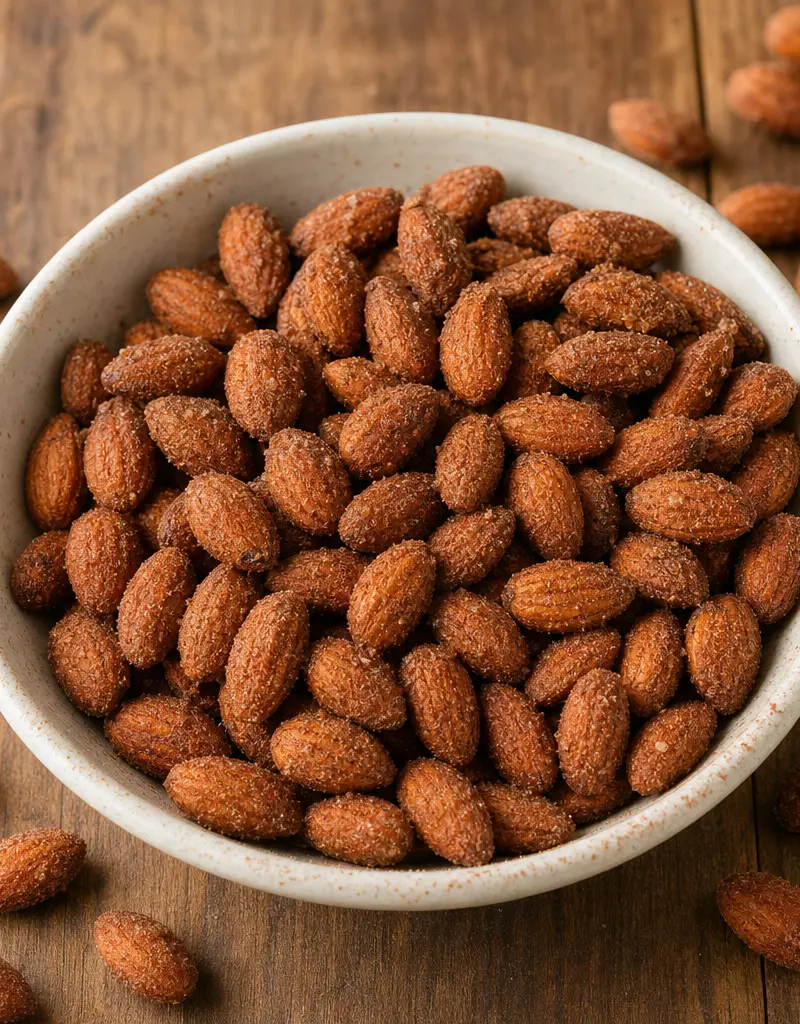 Crock Pot Cinnamon Almonds prepared dish