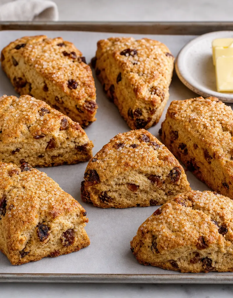 Cinnamon Date Scones prepared dish