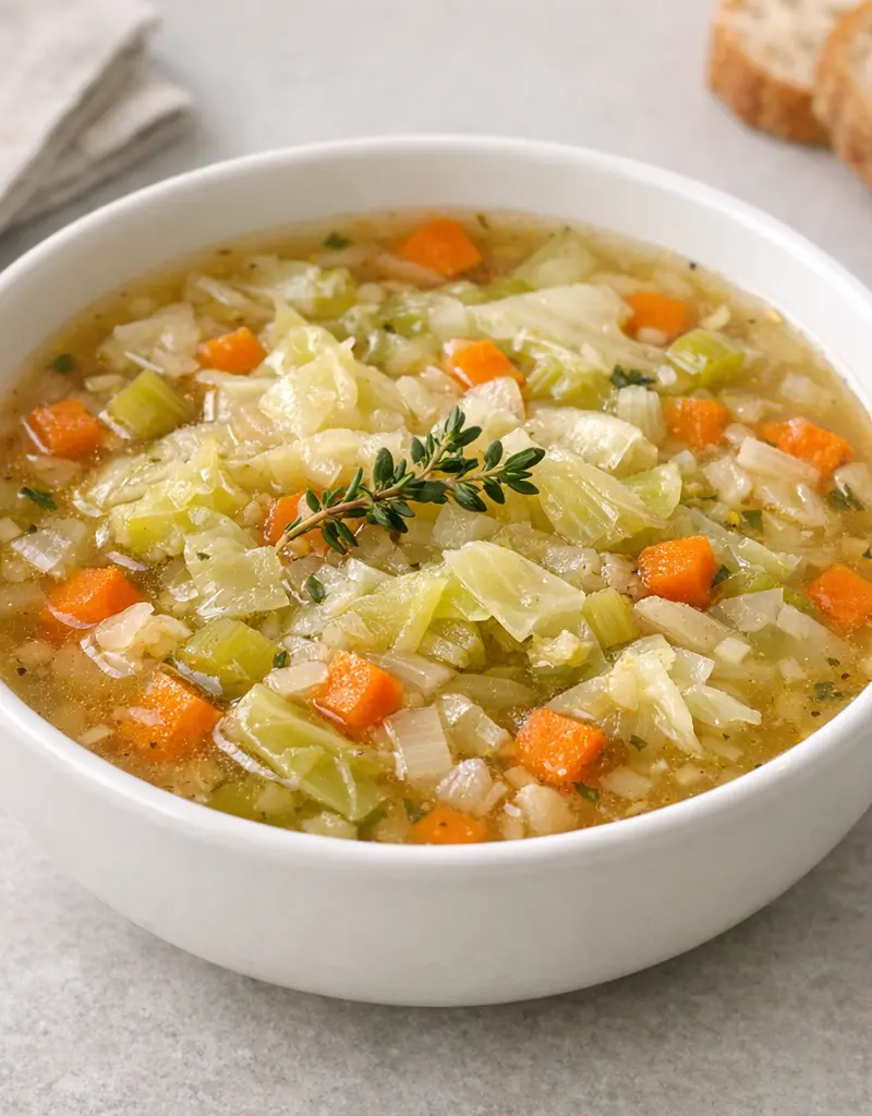 French Cabbage Soup prepared dish