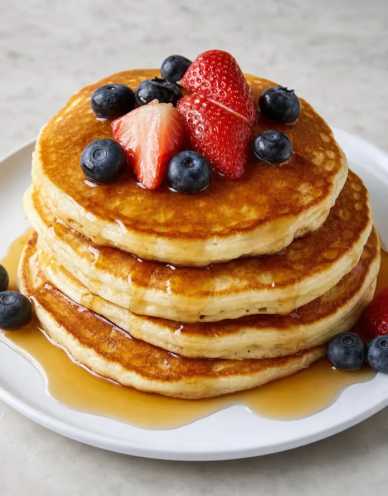 Buttermilk Pancakes prepared dish