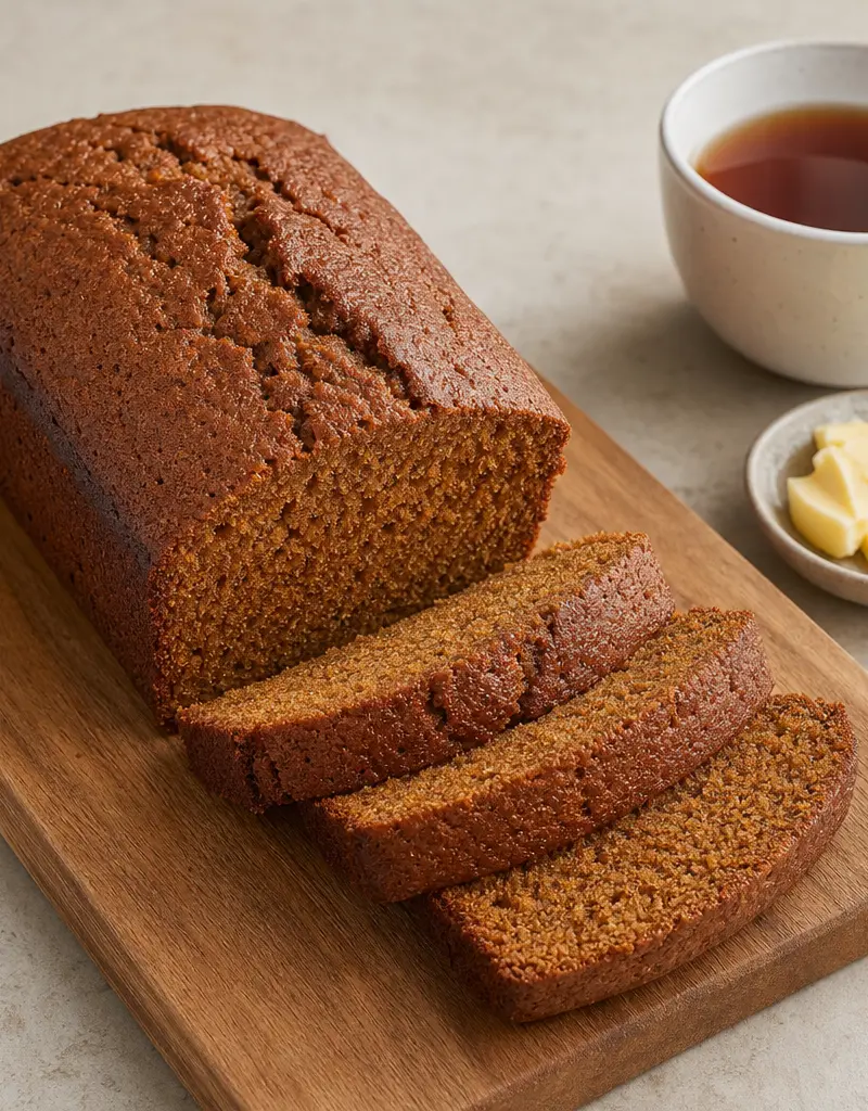 Gingerbread Tea Loaf prepared dish