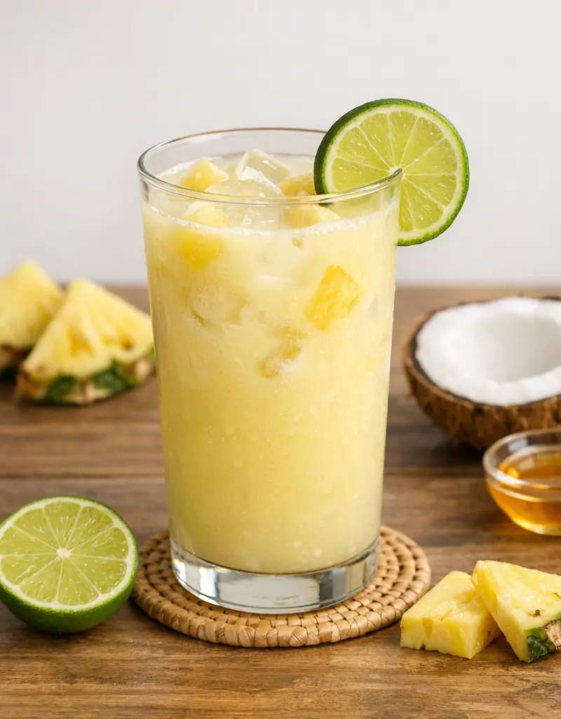Pineapple Coconut Juice prepared dish