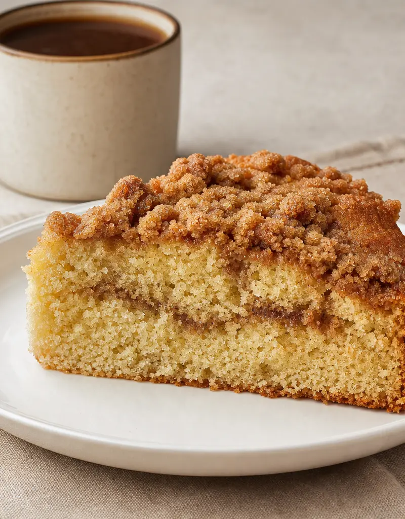 Sour Cream Coffee Cake prepared dish