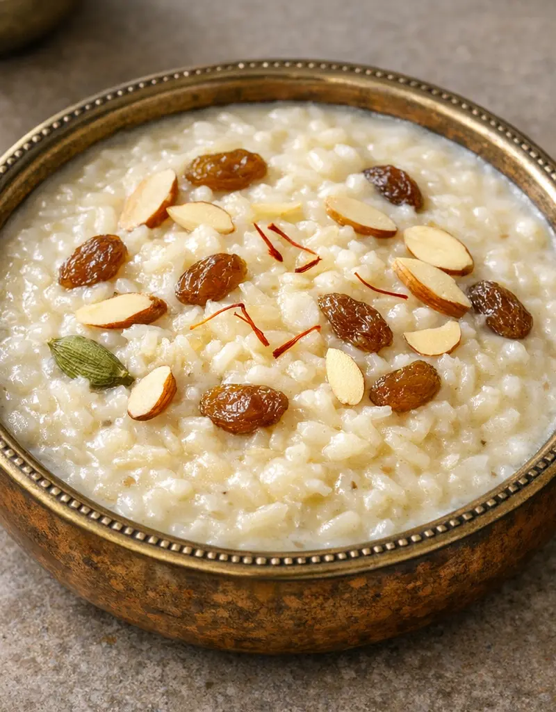 Indian Rice Pudding prepared dish